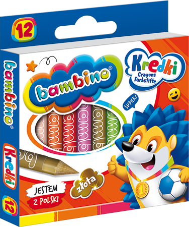 Kredki Bambino 12kol