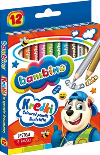 Kredki Bambino 12kol