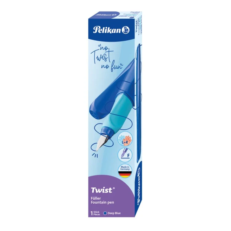 Pióro wieczne Pelikan Twist Deep Blue + 2 naboje