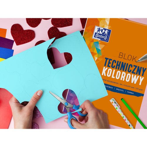 Blok Techniczy A3/10K kolorowy 225g - Oxford