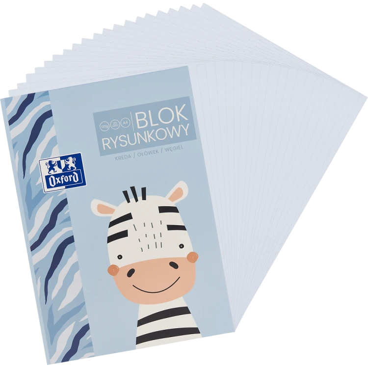 Blok rysunkowy Kids A4/20K biały 120g - Oxford