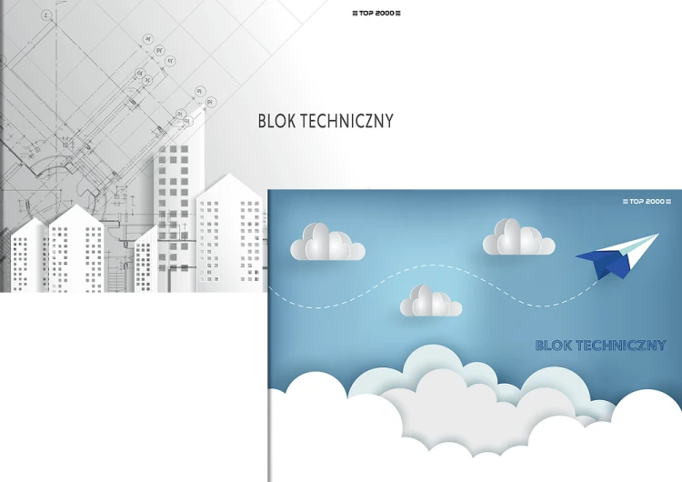 Blok techniczny A4/10K 140g - TOP2000