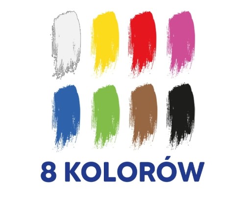 Farby plakatowe 8kolorów 20ml - Oxford