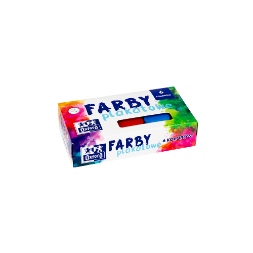 Farby plakatowe 6kolorów 20ml - Oxford