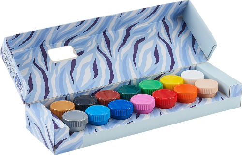 Farby plakatowe Kids 12+2kolory 20ml - Oxford