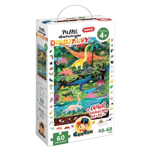 CzuCzu puzzle obserwacyjne dinozaury