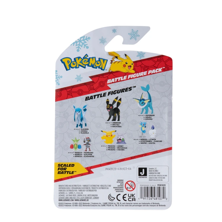 Pokemon Świąteczny Pikachu + Vanillite - Jazwaress