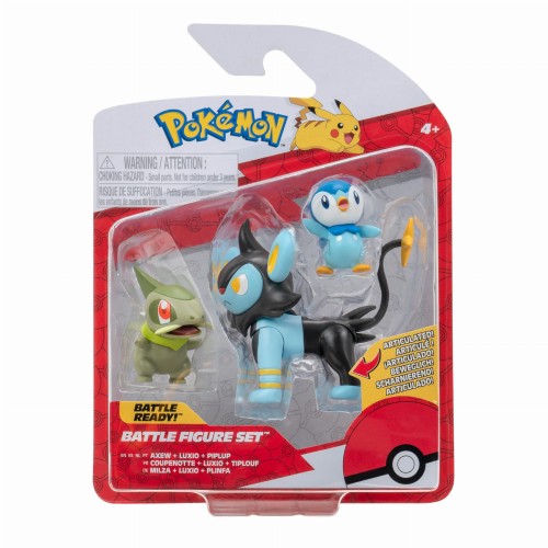 Pokemon figurka 3pak Axew + Luxio + Piplup - Jazwaress