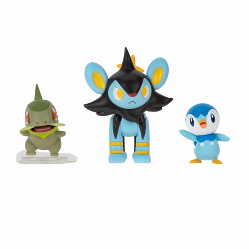Pokemon figurka 3pak Axew + Luxio + Piplup - Jazwaress
