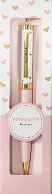 Długopis prezentowy z napisem Kocham Cię  - BeHappy