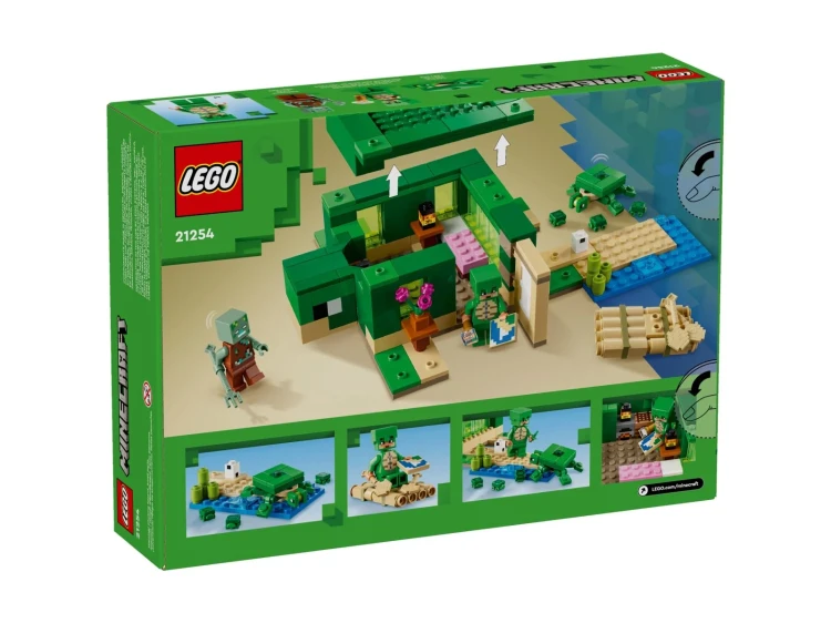 LEGO Minecraft 21254 Domek na plaży zółwi