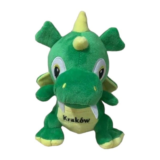 Pluszowy Smok Kraków 30cm ciemno zielony