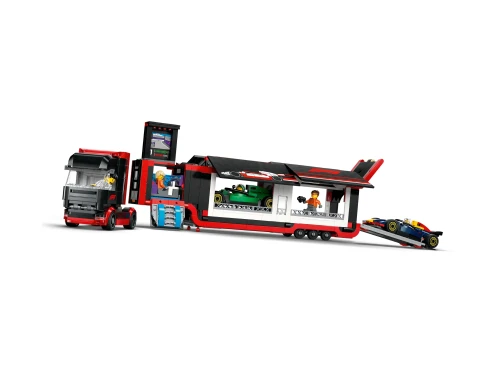 LEGO 60445 City F1 Ciężarówka z bolidami RB20 i AMR24 F1