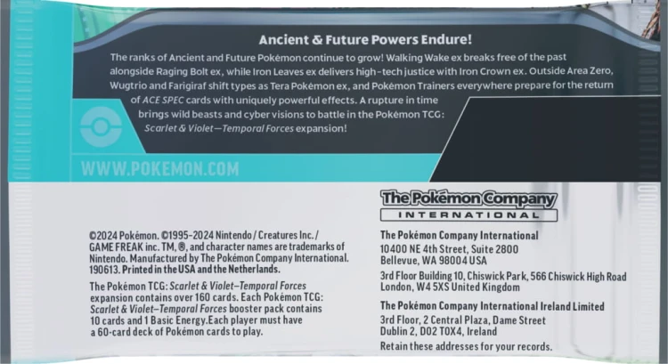 Pokémon TCG Scarlet & Violet - Temporal Forces - Booster