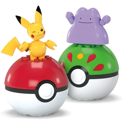 Mega Pokemon - Pokeball Ditto i Pikachu