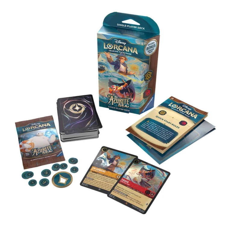 Disney Lorcana Azurite Sea - Jim Hawkins and Tigger Starter Deck