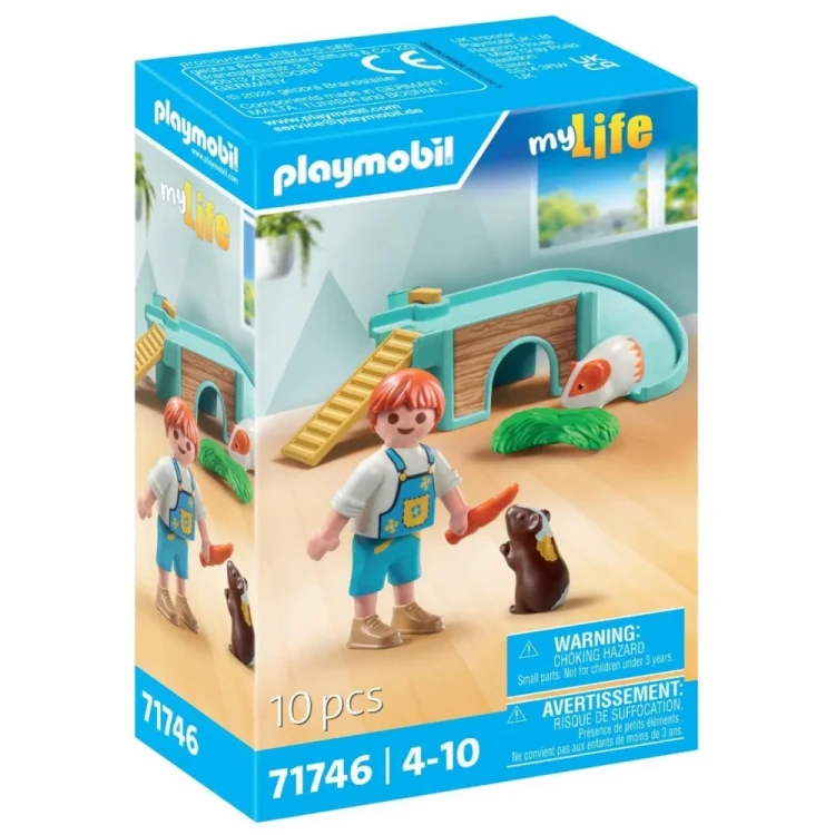 Playmobil My Life 71746 Chłopiec ze świnką morską