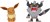 Figurki Bitewne Pokemon Eevee + Perrserker Seria 18 MrPuggy Kraków.jpg