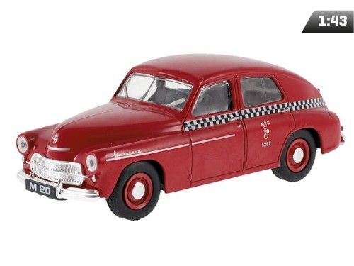 Model 1-43, PRL WARSZAWA M20 TAXI, wiśniowy .jpg