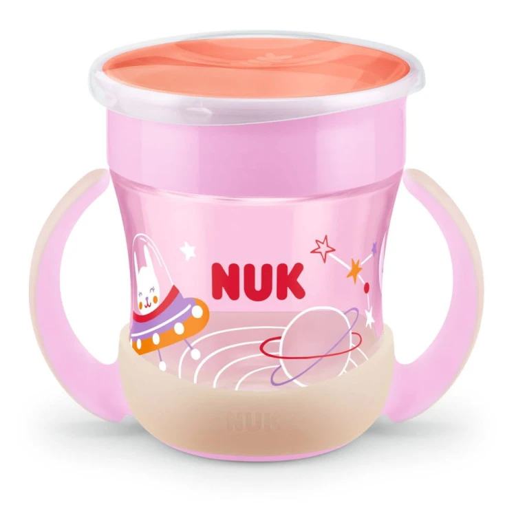 NUK Kubek 160ml Mini Magic Cup +6msc różowy Mr Puggy.jpg