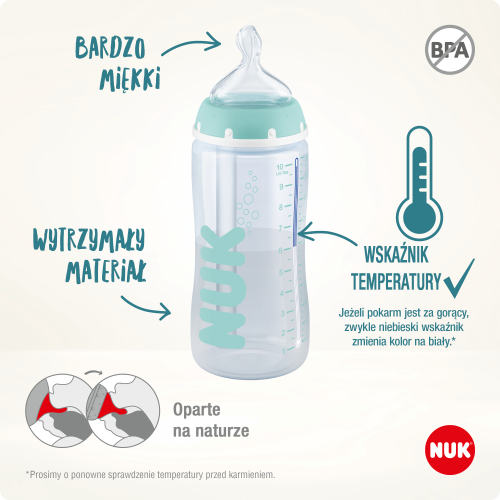 NUK butelka antykolkowa 300ml 0-6msc Kraków MrPuggy.png