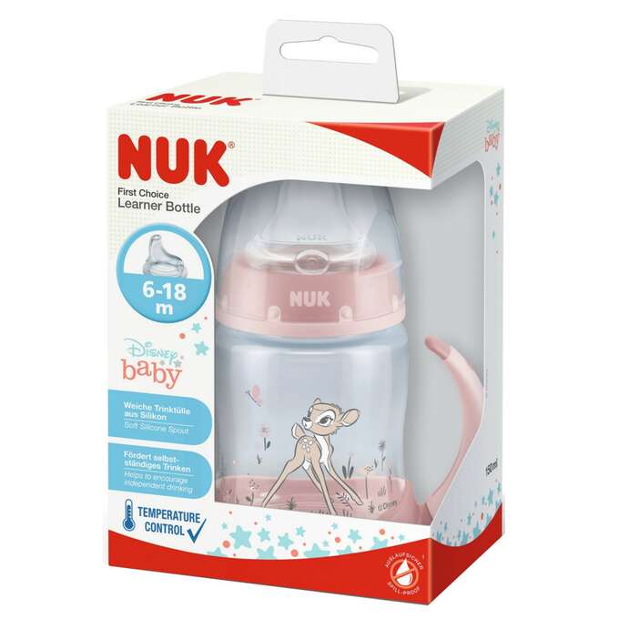 NUK kubek niekapek z czujnikiem temperatury i uchwytami 150ml 6msc+ Kraków MrPuggy.jpg