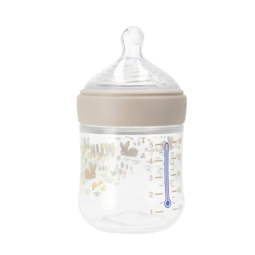 NUK butelka 150ml roz. S For Nature popielata MrPuggy.jpg
