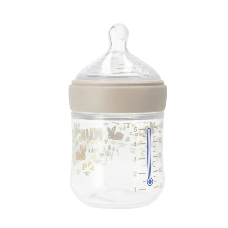 NUK butelka 150ml roz. S For Nature popielata MrPuggy.jpg