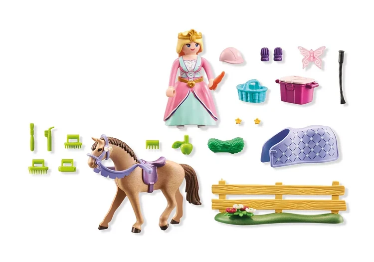 Playmobil 71801 Księżniczka z koniem Mr Puggy.webp