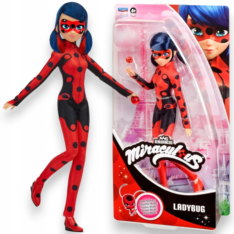 Lalka LADYBUG BIEDRONKA Marinette 26cm2 mr puggy.webp