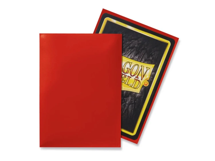 Dragon Shield Standard Sleeves - Crimson (100 Sleeves) MrPuggy.jpg