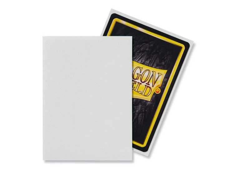 Dragon Shield Standard Sleeves - Matte White (100 Sleeves) MrPuggy.jpg