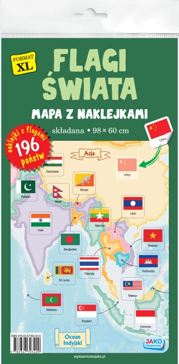 Flagi świata mapa z naklejkami - Jako.jpg