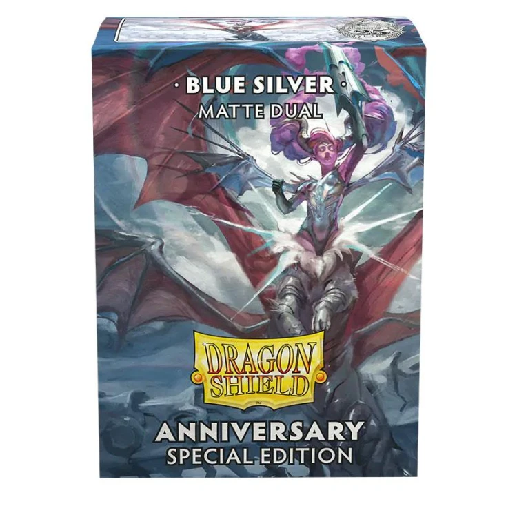 Dragon Shield Dual Matte Sleeves Cobalt & Silver (100 Sleeves) .jpeg