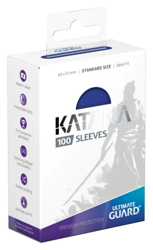 Ultimate Guard Katana Sleeves Standard Size (100) - Blue.webp