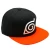 Czapka NARUTO SHIPPUDEN - Snapback Cap - Black & Orange - Konoha.webp