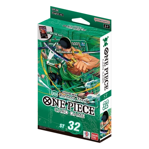 One Piece- The Card Game - ST-32 - Starter Deck - Green Roronoa Zoro.webp