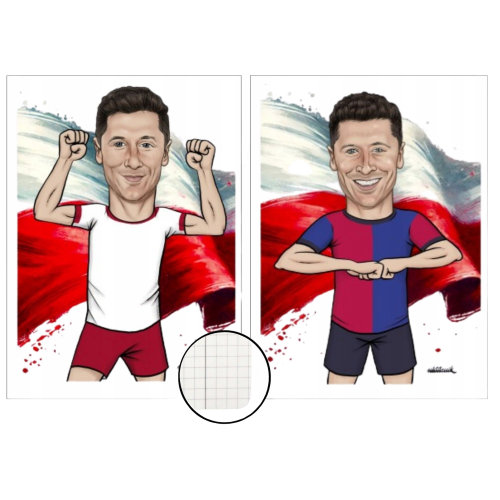zeszyt piłkarze lewandowski A5 mr puggy