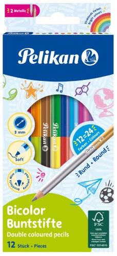 kredki ołówkowe pelikan mr puggy