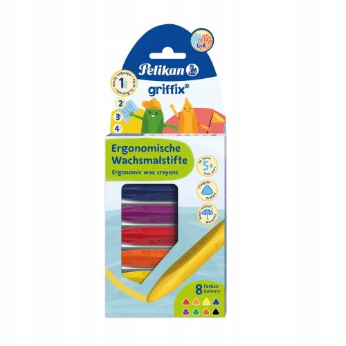 pelikan griffix kredki woskowe ergonomiczne mr puggy