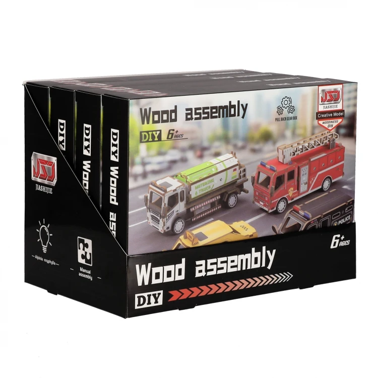 puzzle 3d drewniane samochody mr puggy