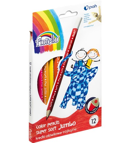 kredki ołówkowe jumbo fiorello mr puggy