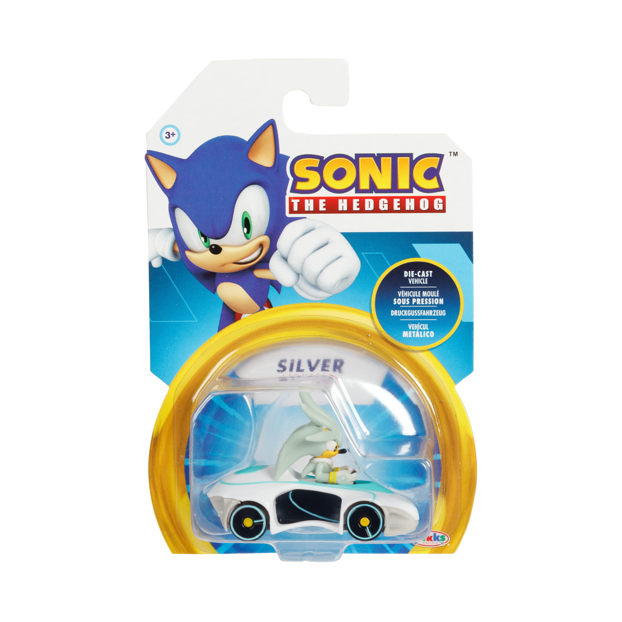 Silver w pojeździe - Sonic Die cast - Jakks Paciffic