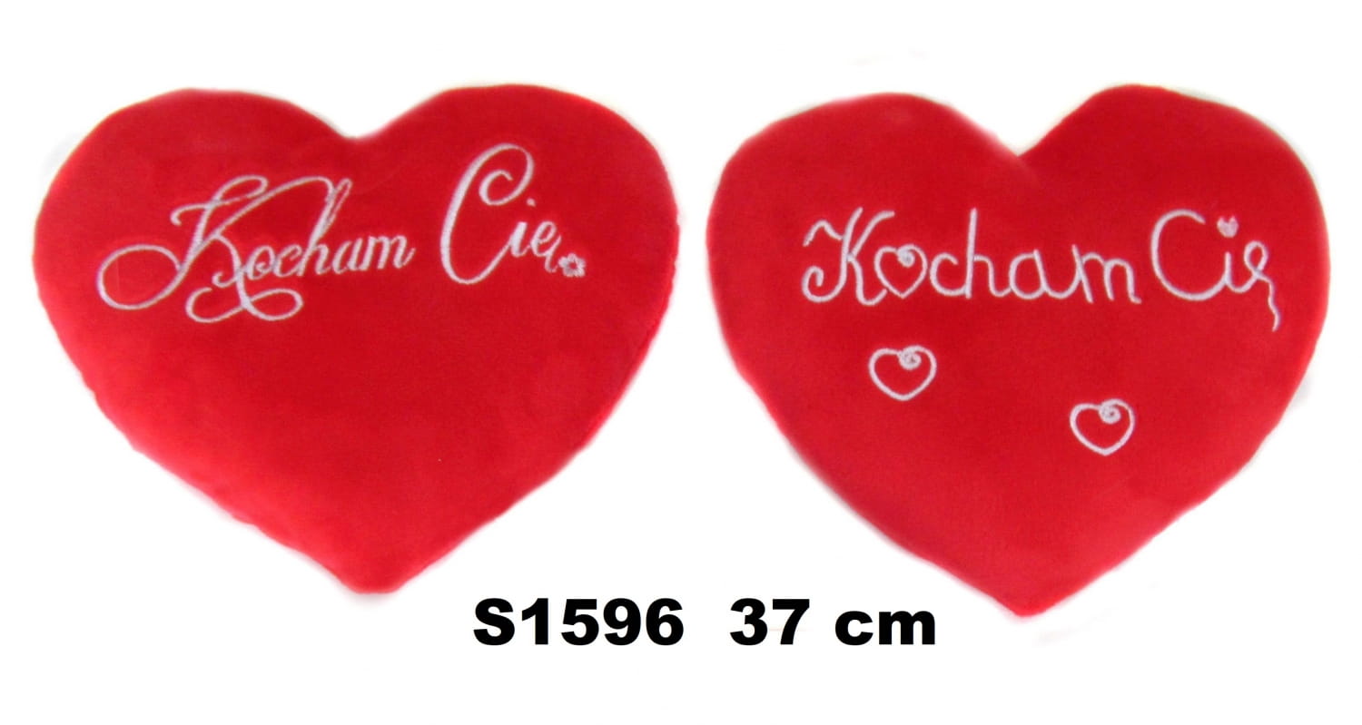 Pluszowe serce walentynkowe 37cm Kocham Cię - Sun Day