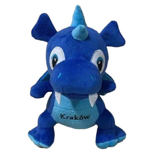 Pluszowy Smok Kraków 30cm ciemno niebieski
