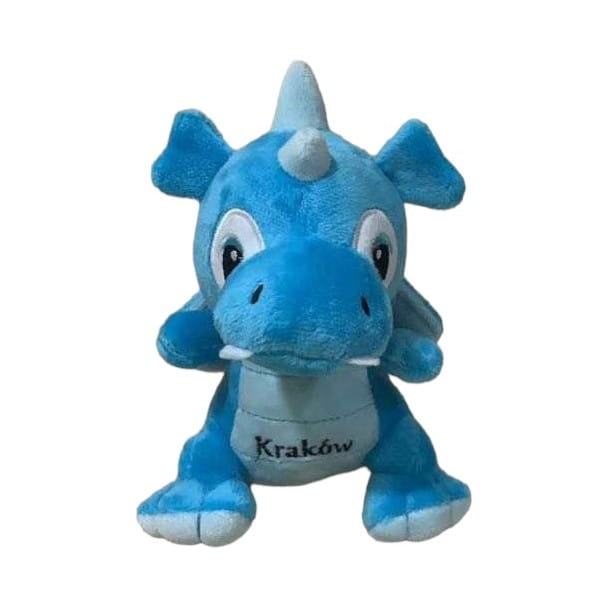 Pluszowy Smok Kraków 26cm niebieski