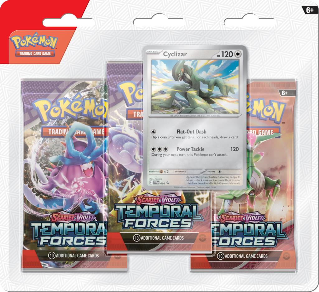 Pokémon TCG: Scarlet & Violet - Temporal Forces - 3 Pack Blister