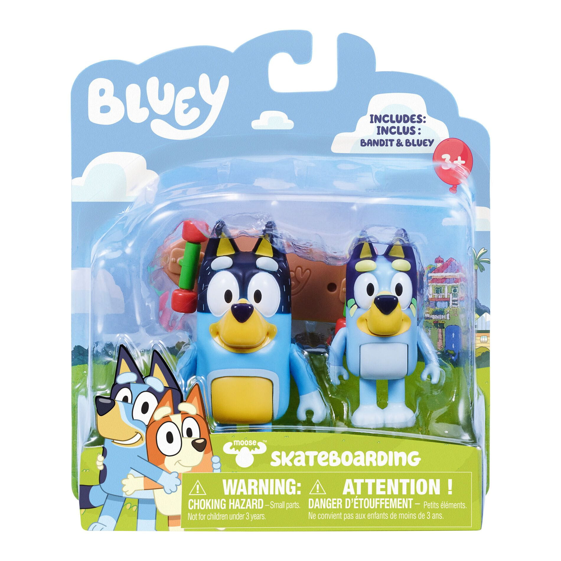Figurki Bluey: Jazda na deskorolce 2 szt. - TM Toys