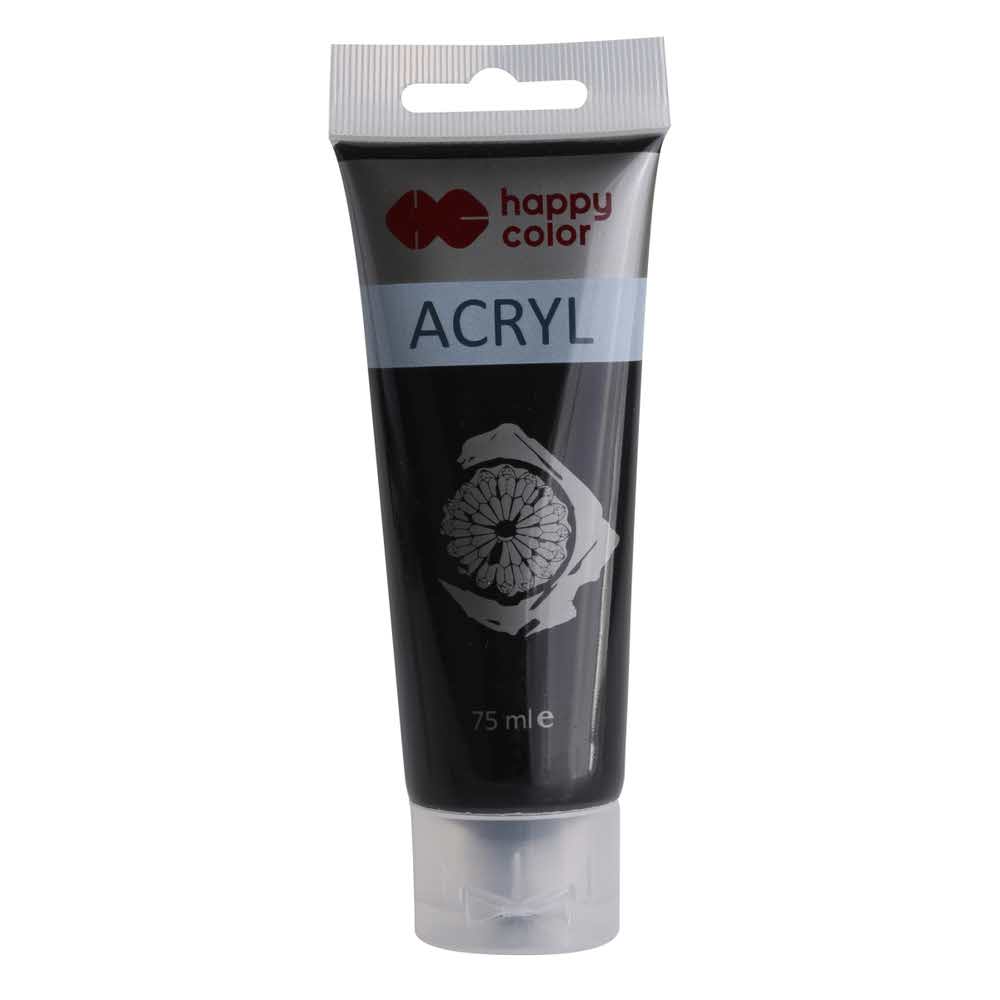 Farba akrylowa 75ml czarny nr. 9 - Happy Color MrPuggy.jpg