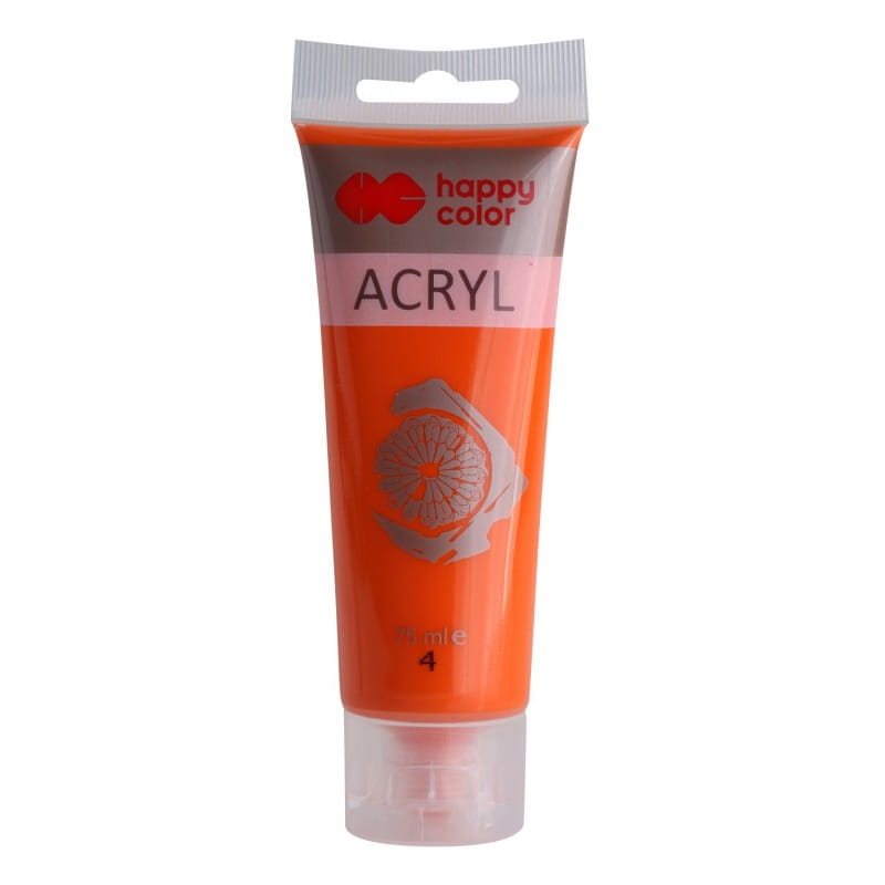 Farba akrylowa 75ml Pomarańcz nr.4 - Happy Color MrPuggy.jpg